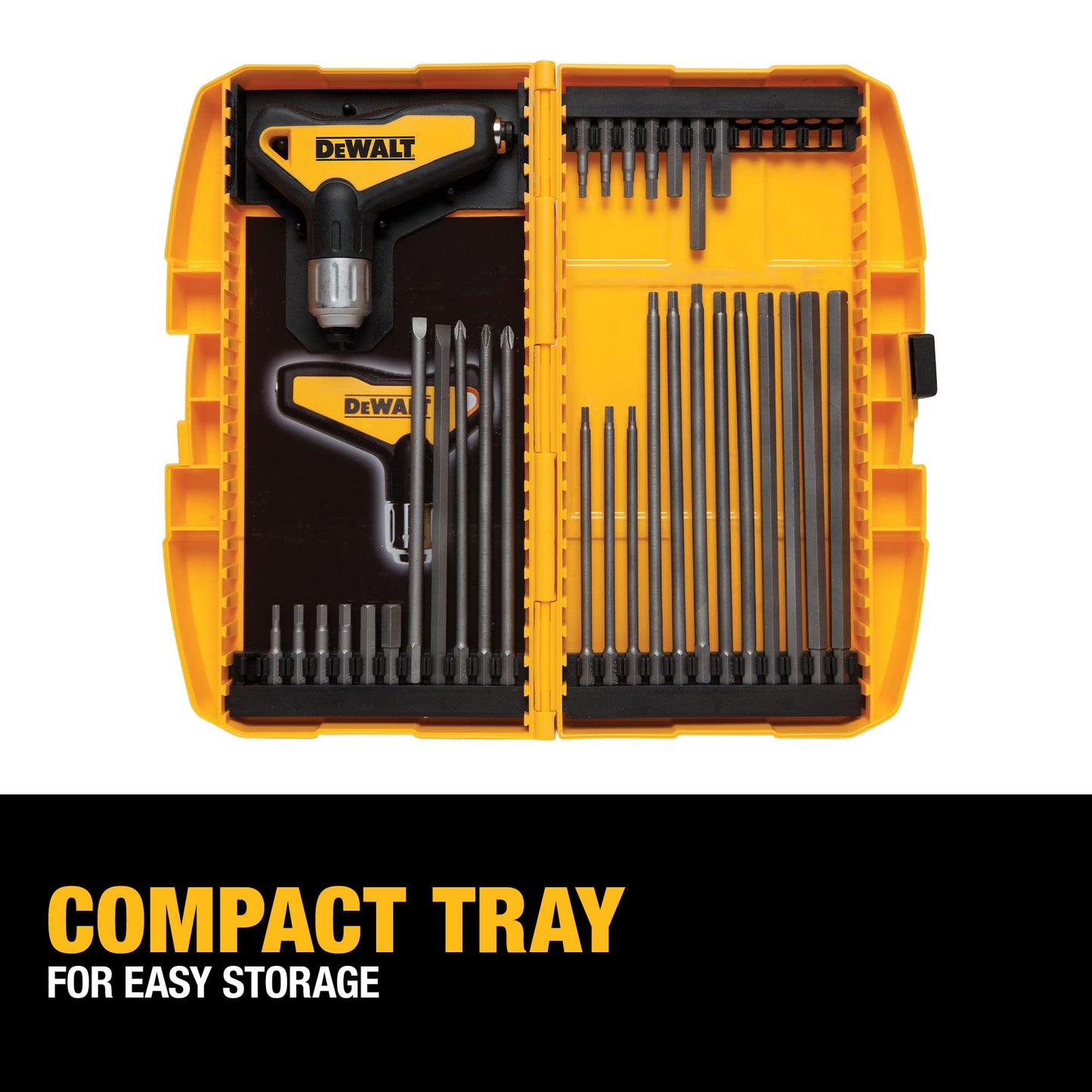 Dewalt - Juego de manijas en T con trinquete DWHT70265, 31 piezas