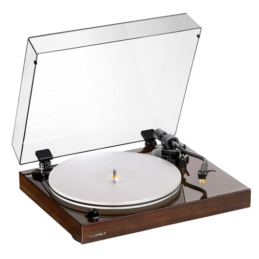 Tocadiscos de Vinilo Fluance RT85N Madera Alta Fidelidad con Cartucho Nagaoka MP-110 y Plato Acrílico