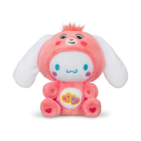 Care Bears Cinnamoroll Dressed As Love-a-Lot Bear 8 Pulgadas de Felpa de tamaño Divertido, Rosa, Suave, abrazable Mejor - Bueno para niñas y niños, empleados, coleccionistas, a Partir de 4 años