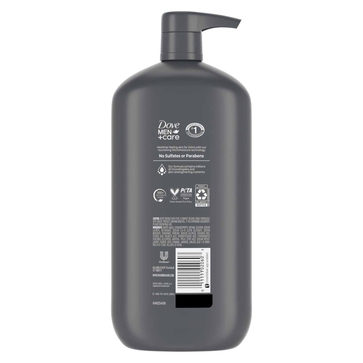 DOVE MEN + CARE GUERISSON Dove Men+Care Body Wash for Men's Skin Care Extra Fresh Effectively Washes Away Bacteria While Nourishing Your Skin 30 oz