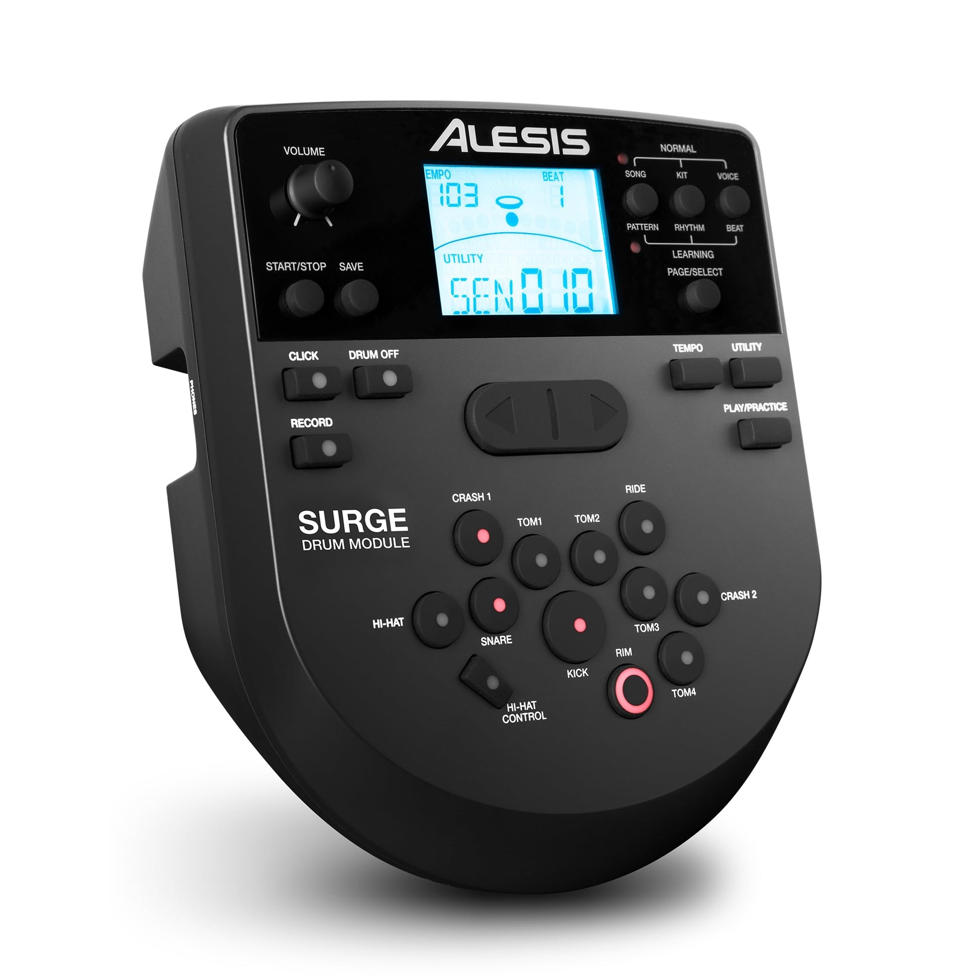 Alesis Surge Mesh SE Kit - Set de Batería Electrónica, conectividad MIDI USB, parches de malla, módulo percusión, rack sólido, 40 kits y 385 sonidos