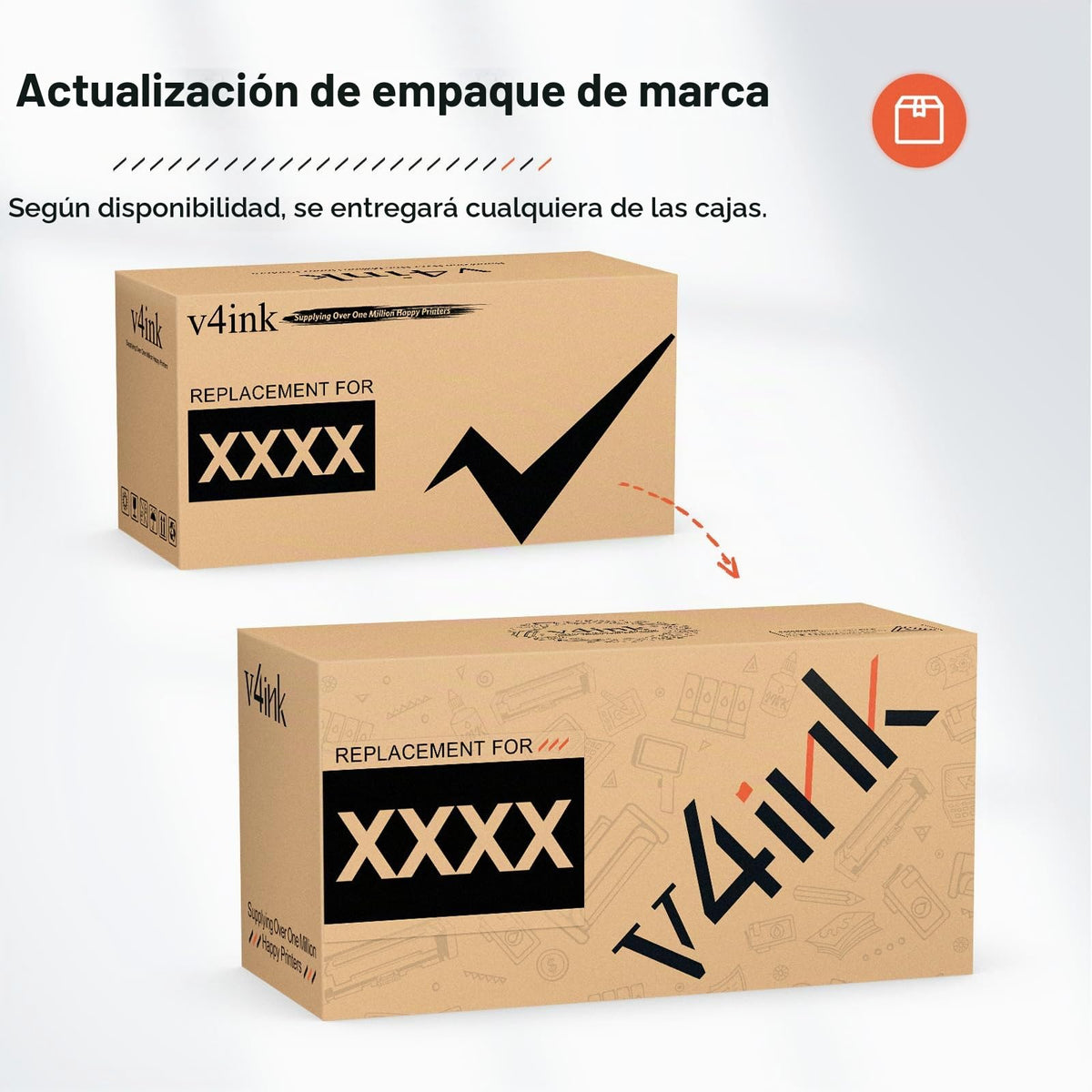 Cartucho de Tóner V4INK Negro Alto Rendimiento para Impresora Brother TN450 TN420 Series