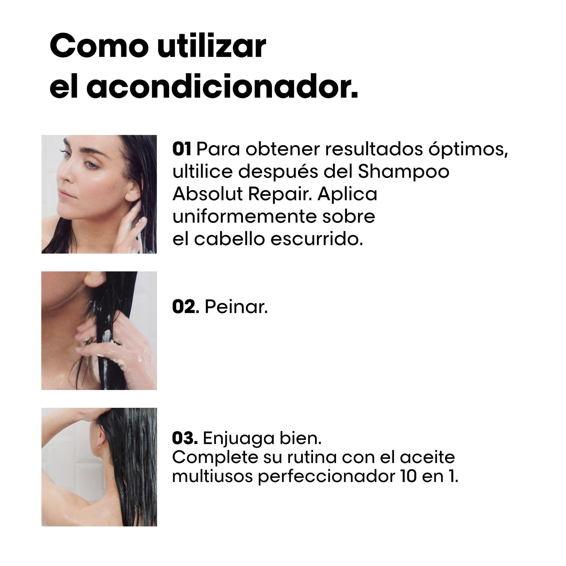 L'Oreal Professionnel Absolut Repair | Acondicionador reparador | Repara el daño y proporciona brillo al cabello | Con tecnología de quinoa dorada y proteínas | Para cabello dañado | 200ml
