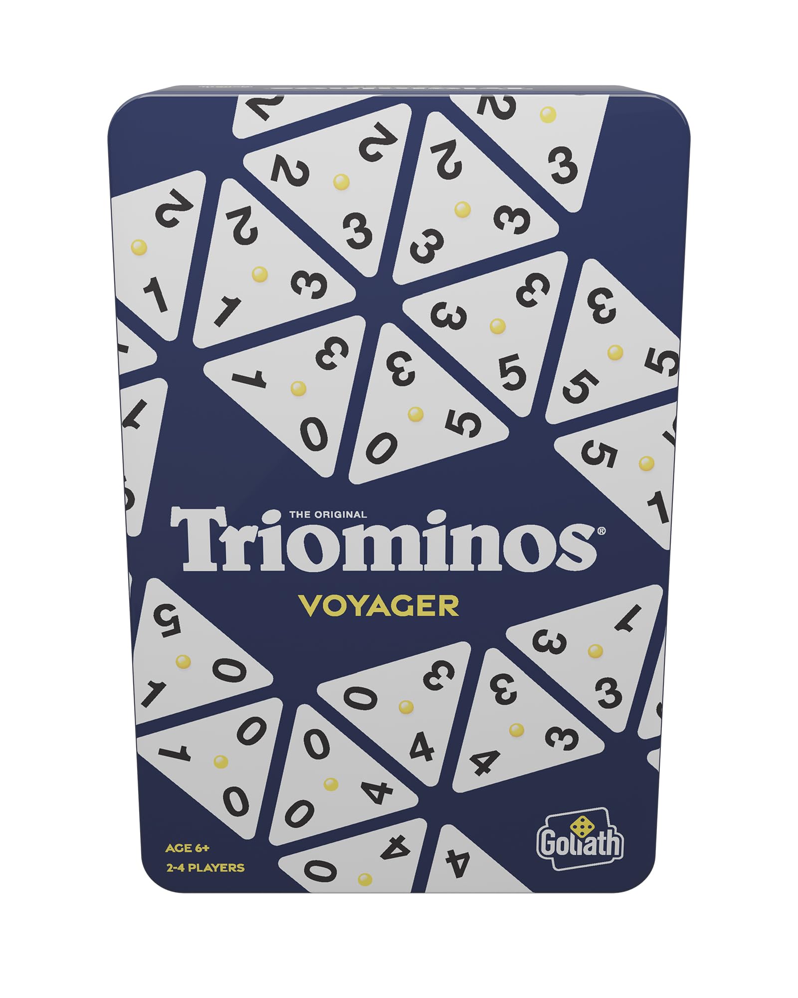 Goliath Triominos The Original Travel Tour Edition (Tin) Tile-Based Board Game - Juego de Tablero (Juego de táctica, 20 min, Niño/niña, 6 Año(s), Holandés, Multicolor)
