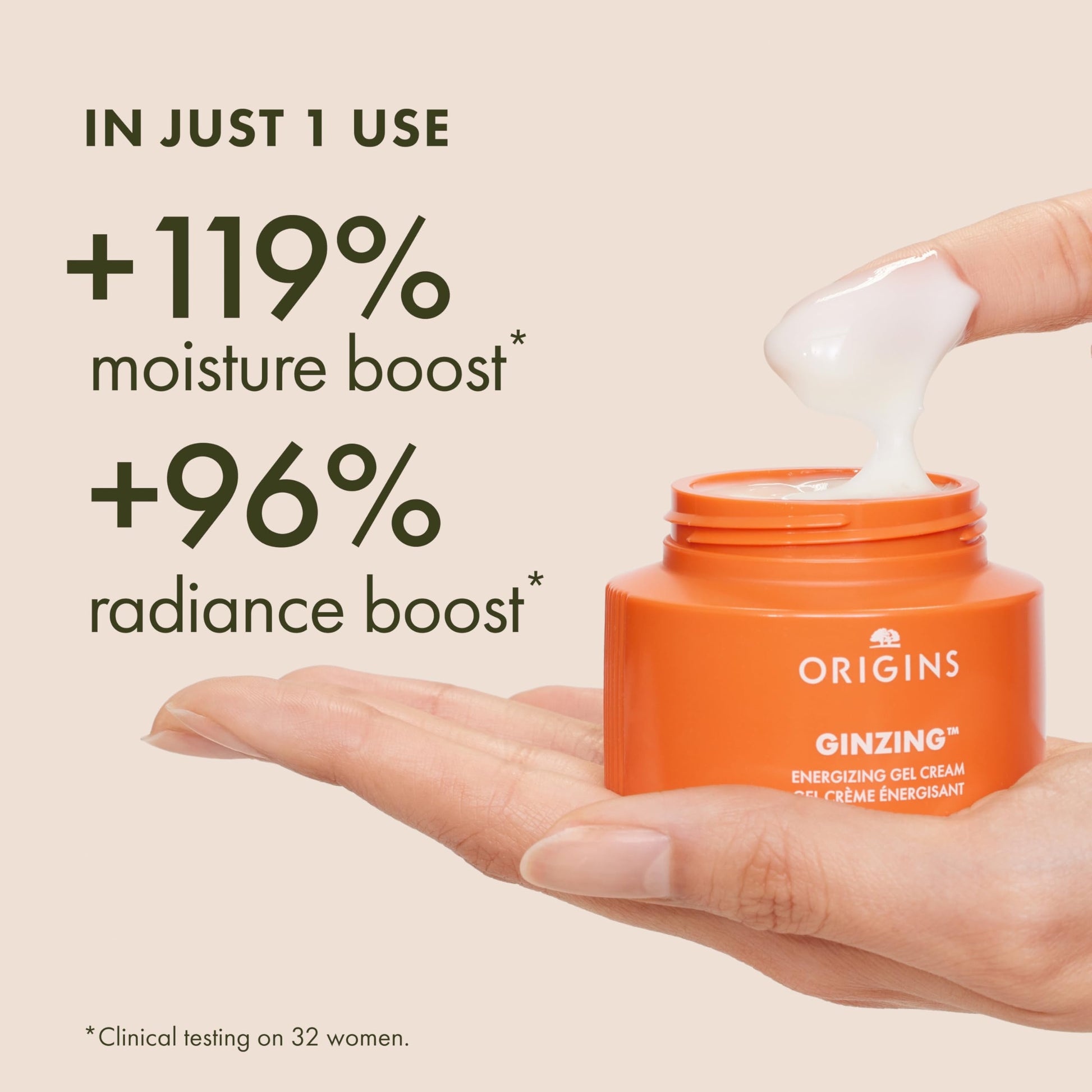 Ginzing Energizing Gel Cream with Caffeine Plus Niacinamide by Origins for Unisex - 1.7 oz Cream