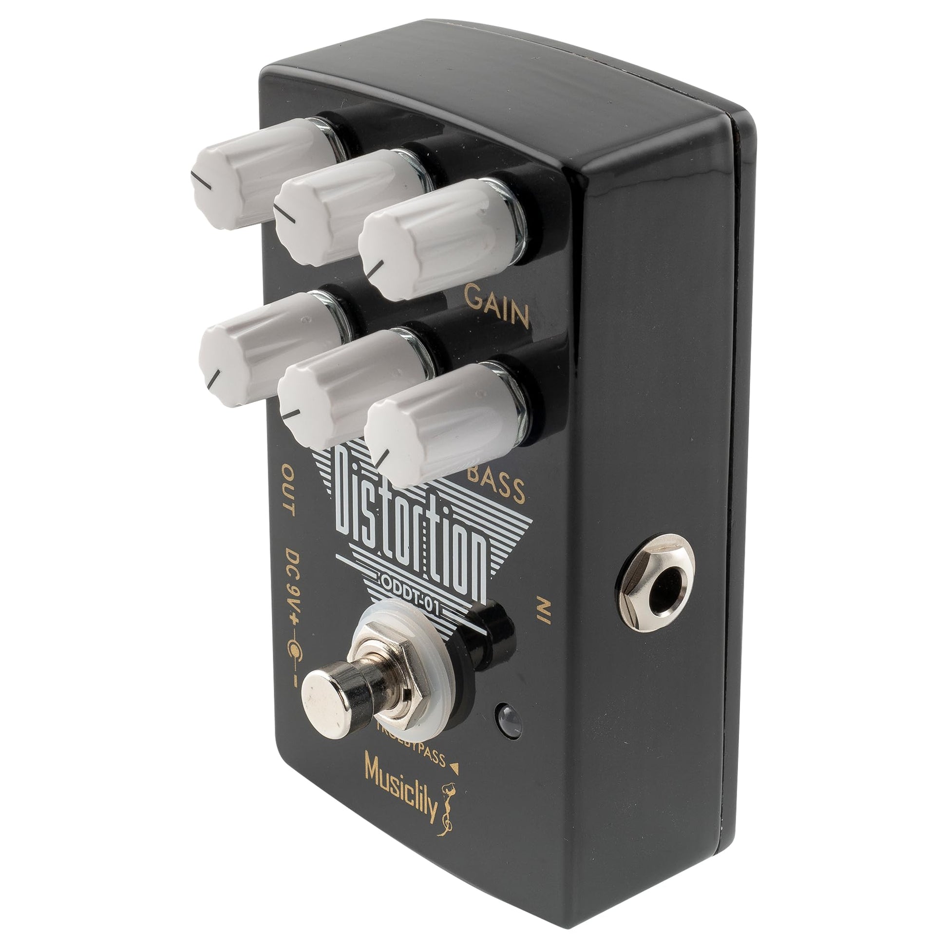 Pedal de Efecto Distortion Musiclily Pro Alimentado DC 9V True Bypass para Guitarra Eléctrica