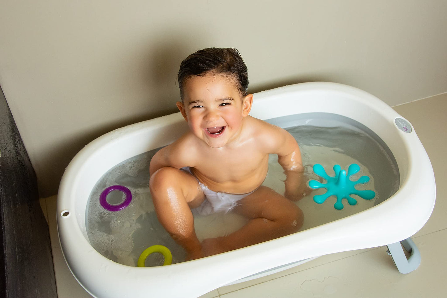 Bañera Plegable Tubbies TUBB103 Tina Rosa 2go para Bebé Pequeña