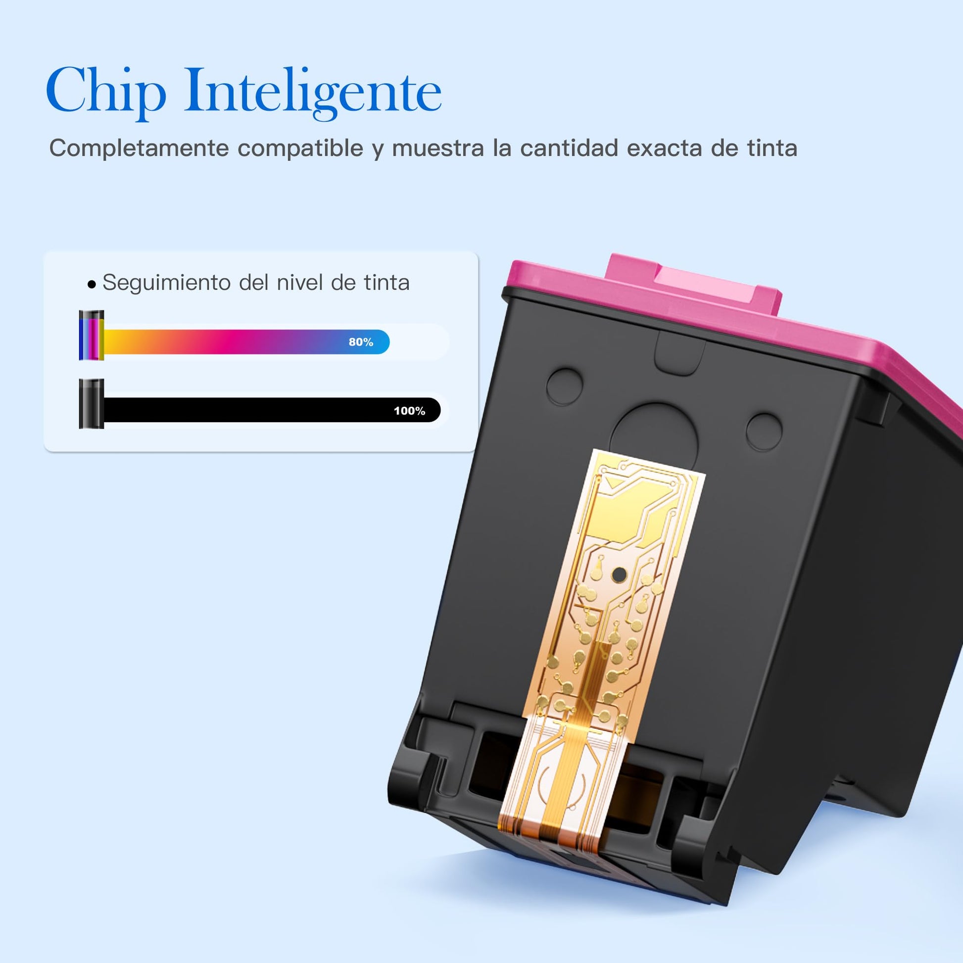 Cartucho de Tinta Valuetoner Negro y Color Mayor Capacidad Repuesto Compatible con Canon Pixma TS3110 MG2410 MG2510 MG3010