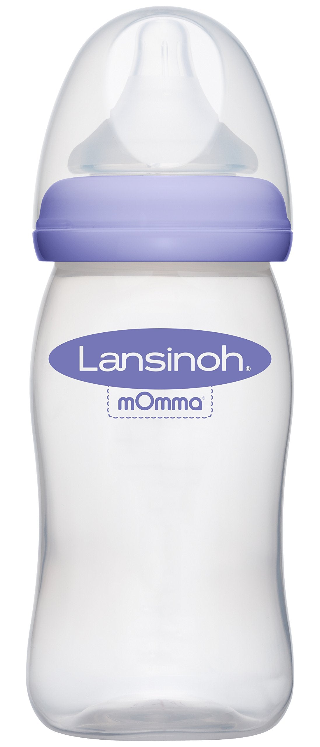 Lansinoh Biberón con Tetina Natural Wave, Transparente, 5 Oz, Paquete de 1 Count