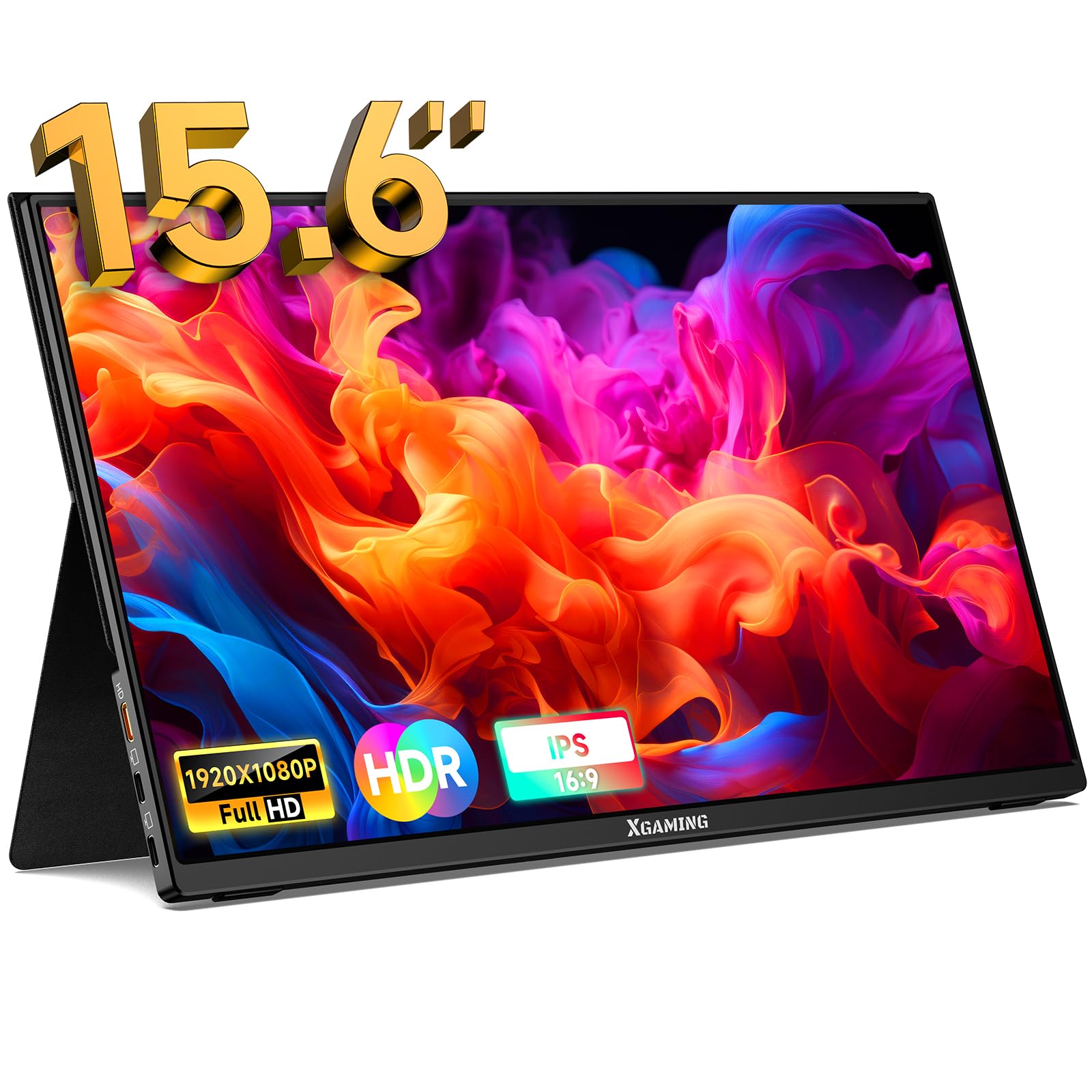 Monitor Portátil XGaming 15.6 Pulgadas 1080P FHD IPS USB-C Ultra Delgado para Juegos HDR