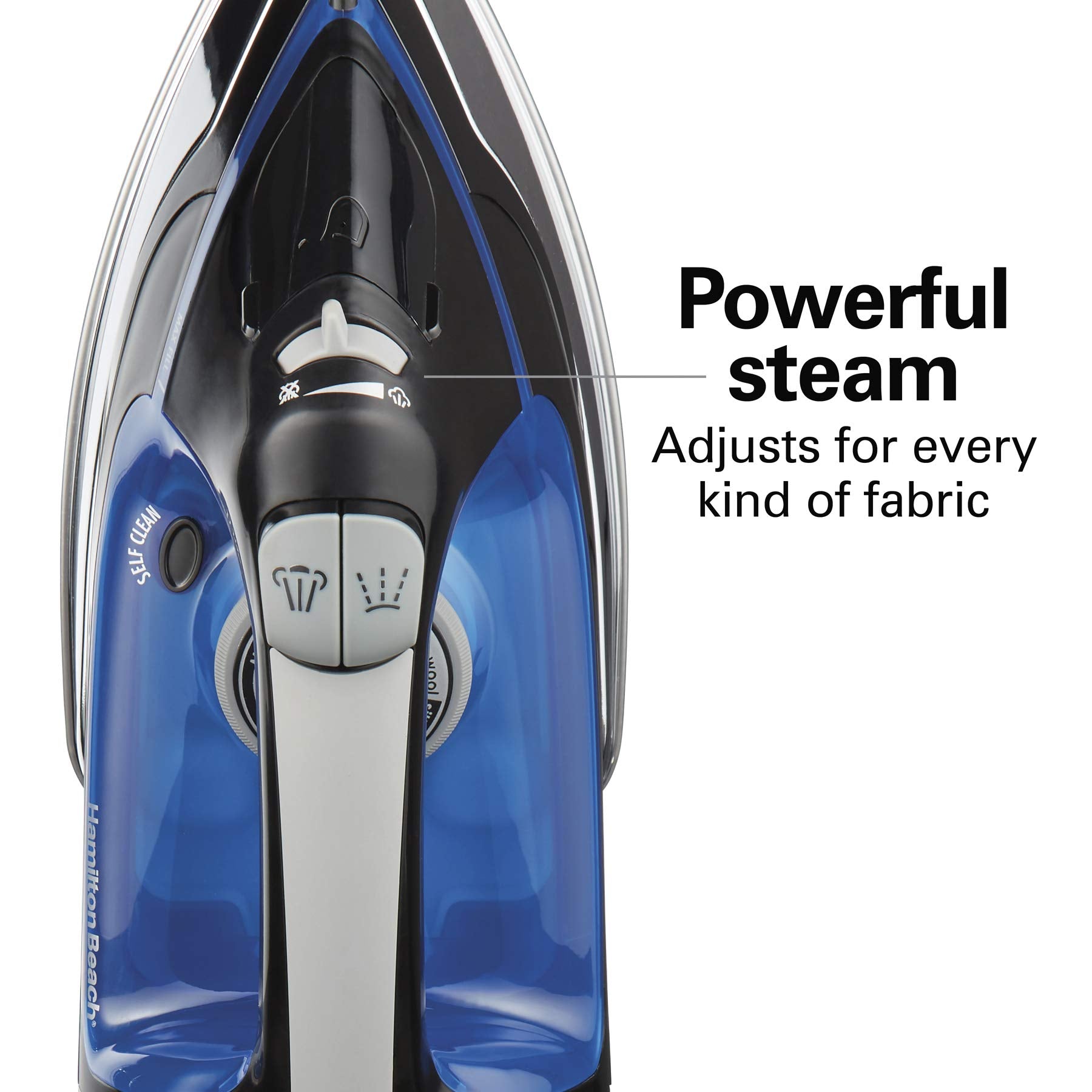 Hamilton Beach 14290 Retractable Cord Iron, Grey