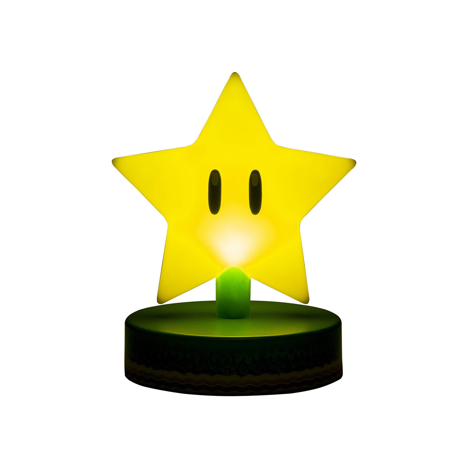 Luz Nocturna Paladone Mario Super Star amarillo Icono 3D para Colección Oficial de Nintendo