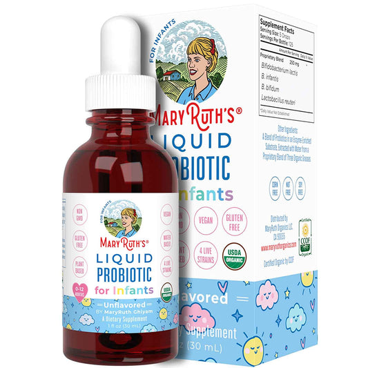 MaryRuth Organics | Infant Probiotic Drops, Unflavored, 1 oz | Gotas probióticas para bebés, sin sabor, 1 oz