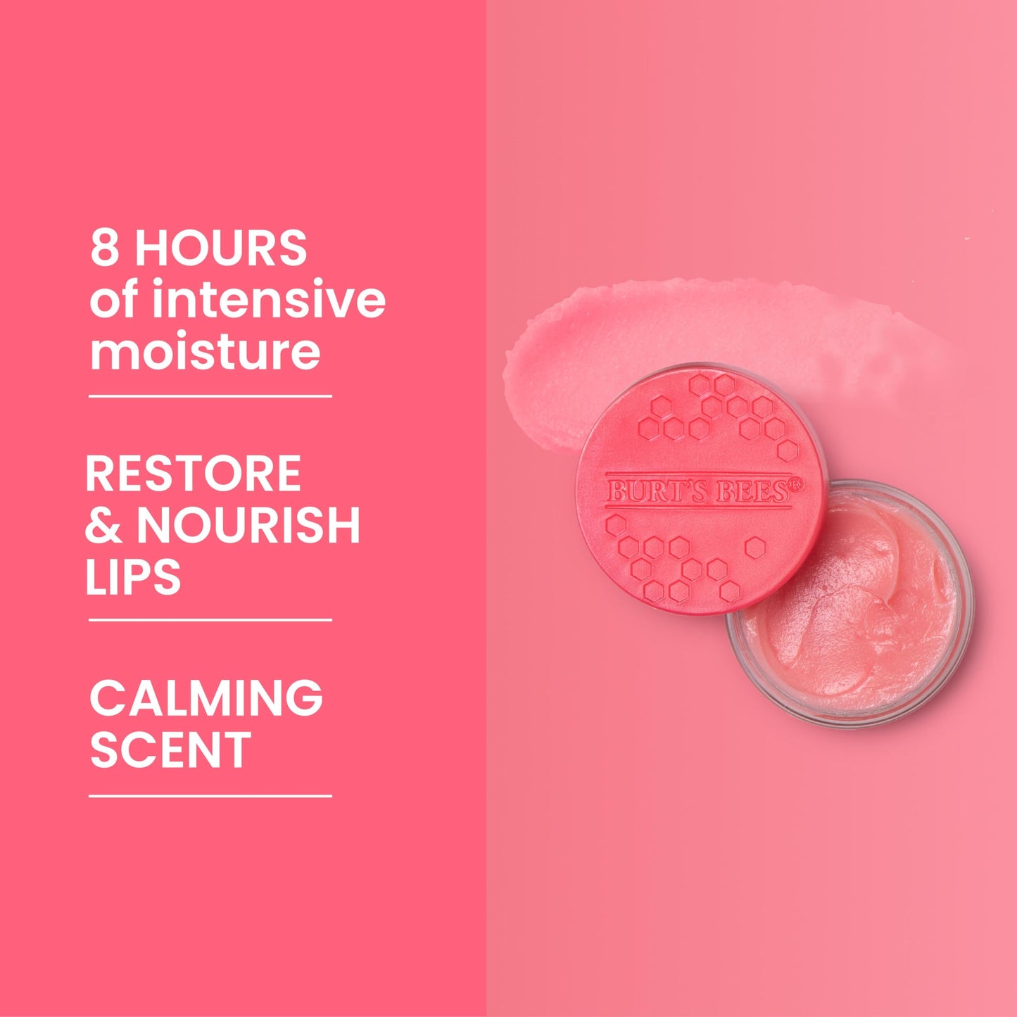 Burt's Bees Overnight Intensive Lip Treatment, Moisturizing Lip Care, Passionfruit & Chamomile, 100% Natural, 0.25 Ounce