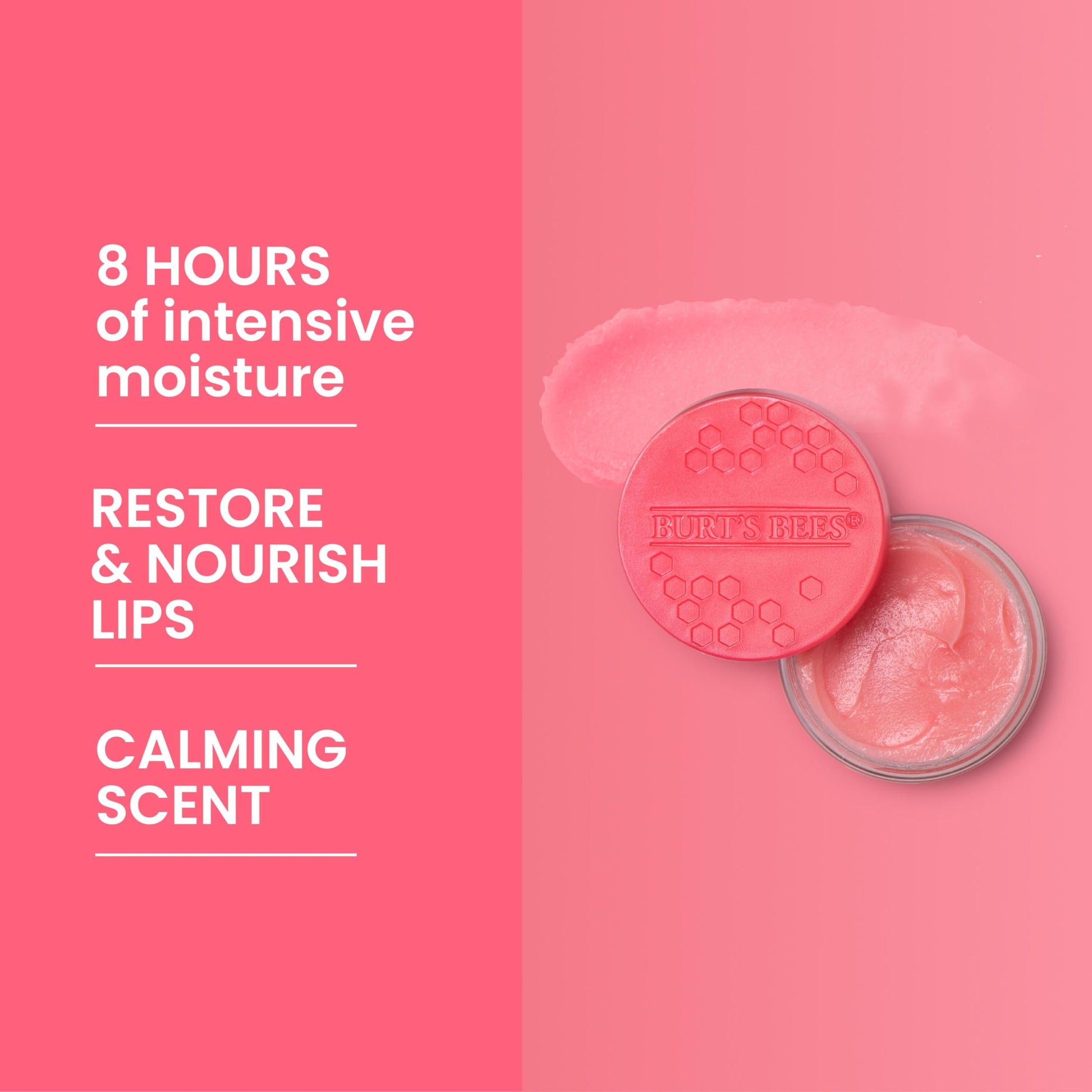 Burt's Bees Overnight Intensive Lip Treatment, Moisturizing Lip Care, Passionfruit & Chamomile, 100% Natural, 0.25 Ounce