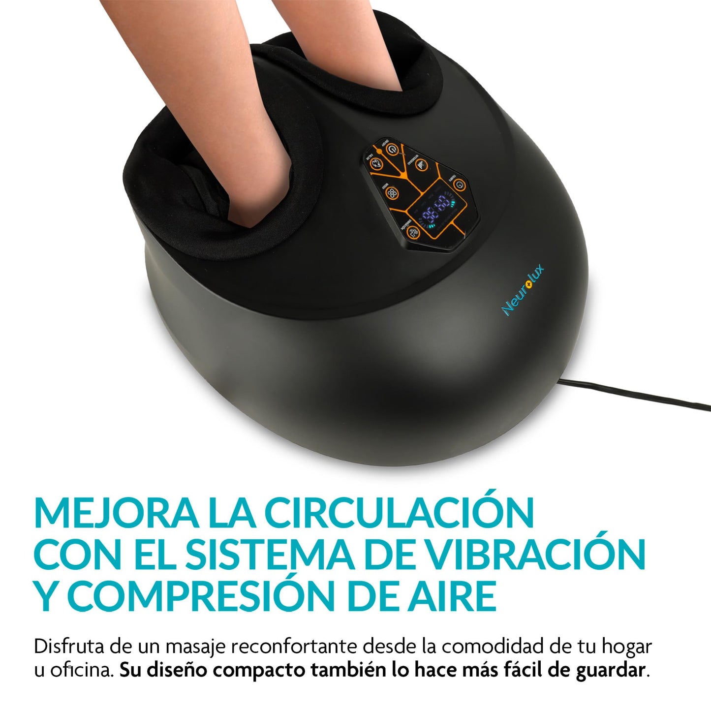 Masajeador de Pies NEUROLUX Eléctrico con Calor y Compresión de Aire para Reflexología
