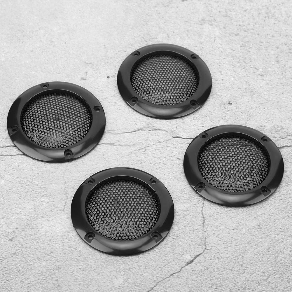 Rejilla de Altavoz de Audio Acouto Negro Decorativa para Auto