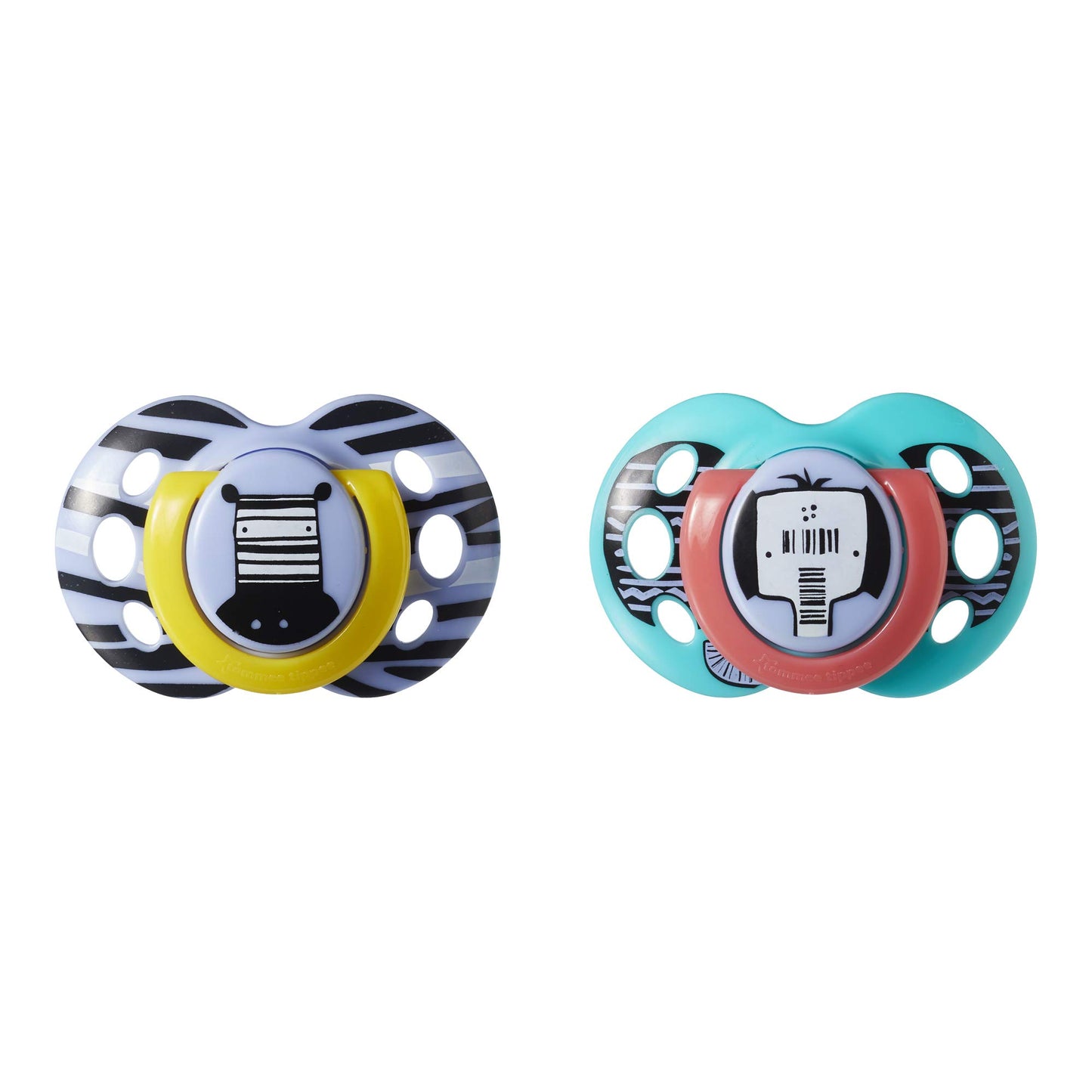 Chupete Tommee Tippee Multicolor Estilo Divertido para Bebé Unisex 18-36 Meses Paquete de 2