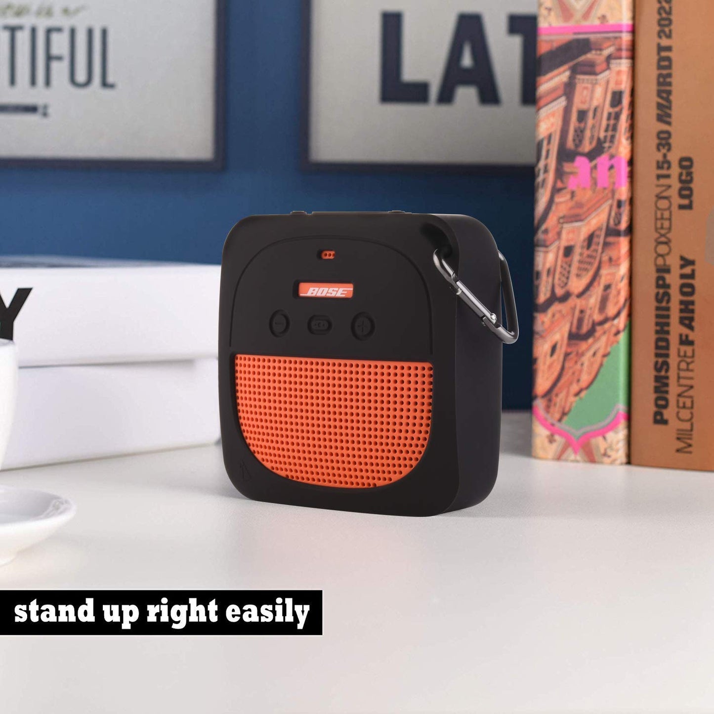 Txesign - Funda Protectora De Silicona Para Altavoz Portátil Bluetooth Bose Soundlink Micro A Prueba De Agua (Gris Oscuro)