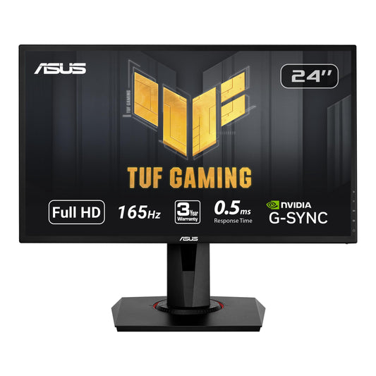Asus Monitor Gamer 24" VG248QG, Eye Care, HDMI, DVI, 1080P, Full HD con 165Hz de refresco, tecnología Adaptive-Sync para gráficos perfectos y G-SYNC
