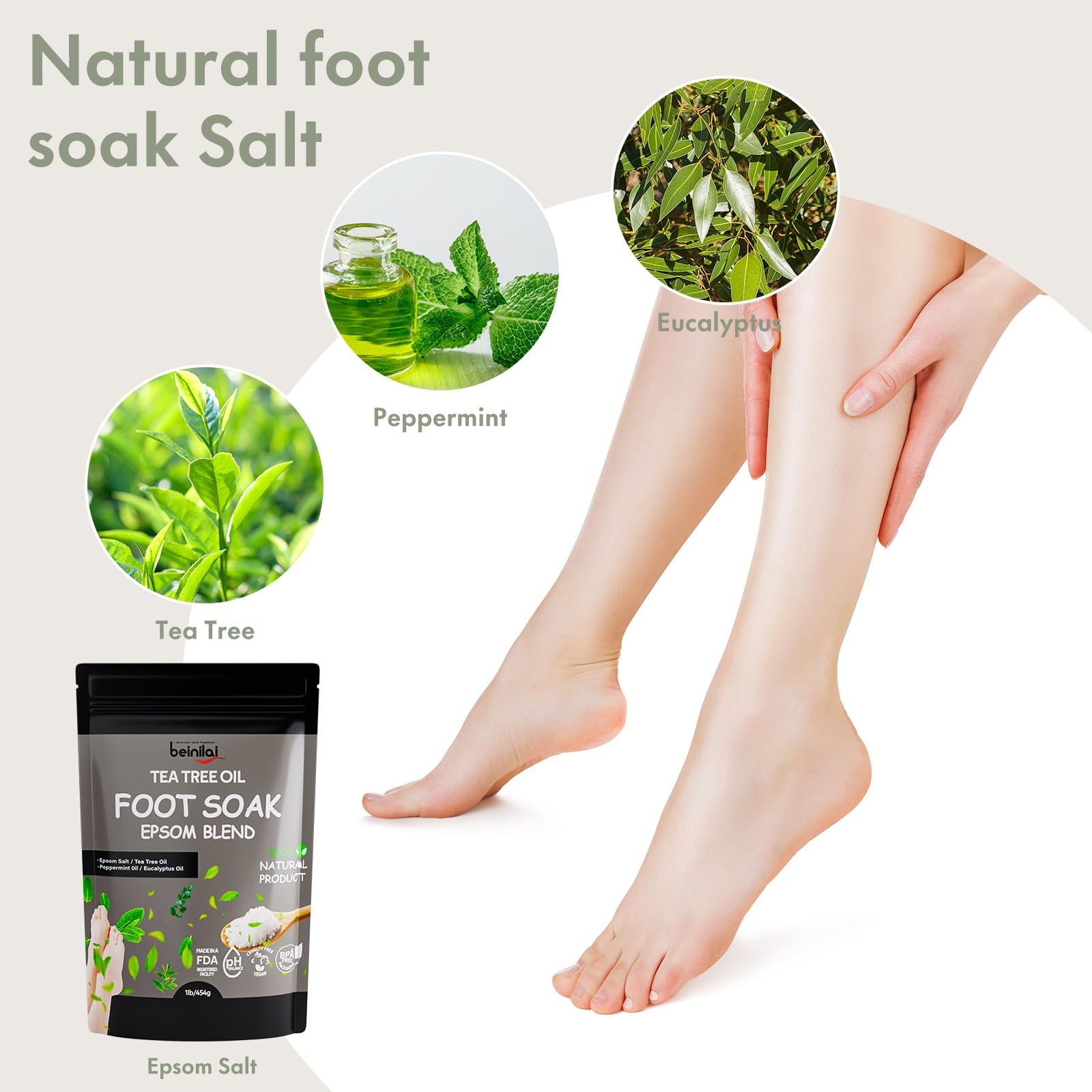 Beinilai Baño De Pies Plegable Con Calor, Burbujas, Rodillos De Masaje, Baño De Pies Con Aceite De Árbol De Té Y Sal De Epsom, Lima De Pies Para Pedicura, Luz Roja, Piedra Pómez Extraíble, Spa Para Pi