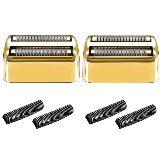 Lámina de Repuesto y Cuchillas colorski Doradas Compatibles con BaBylissPRO Barberology Double FXFS2