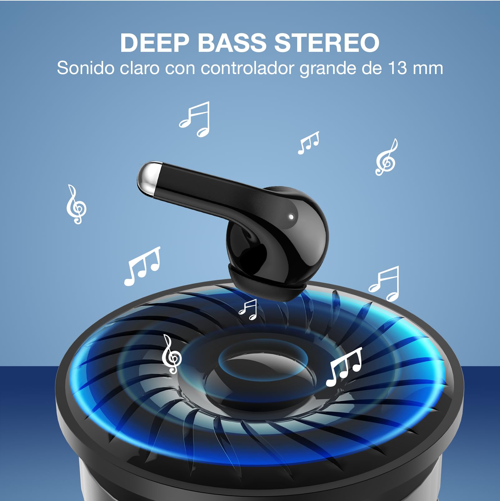 Audífonos Inalámbricos 1 Hora Bluetooth 5.3 con Micrófono para Samsung Galaxy y Xiaomi