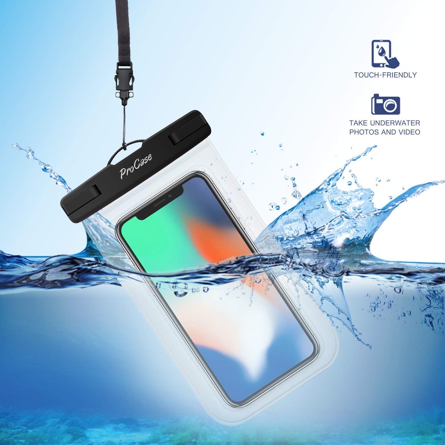 Fundas Impermeables para Celular ProCase Claro hasta 7"