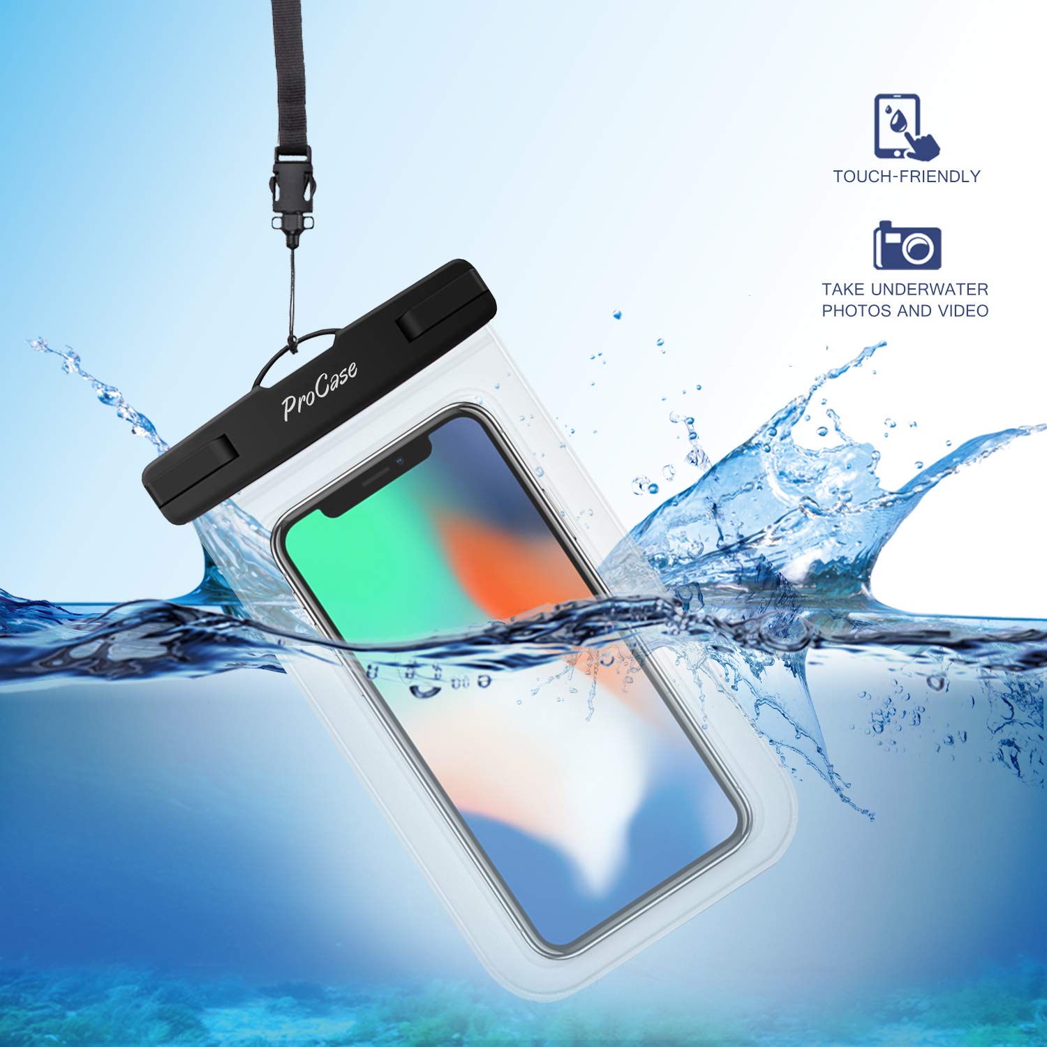 Fundas Impermeables para Celular ProCase Claro hasta 7"