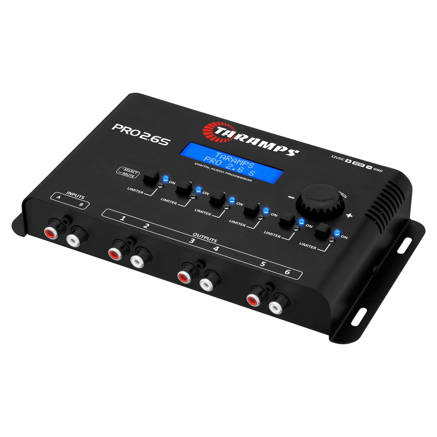 Taramp's - Procesador de audio digital para automóvil con 2 entradas DSP y 6 salidas independientes con ecualizador paramétrico de 3 bandas