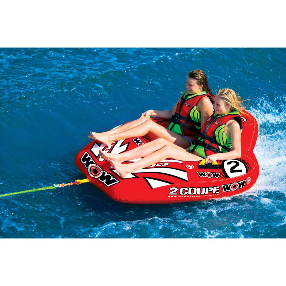 Tubo Remolcable WOW Sports Cabina Coupe 350 Libras Inflable para Deportes Acuáticos jóvenes y Adultos