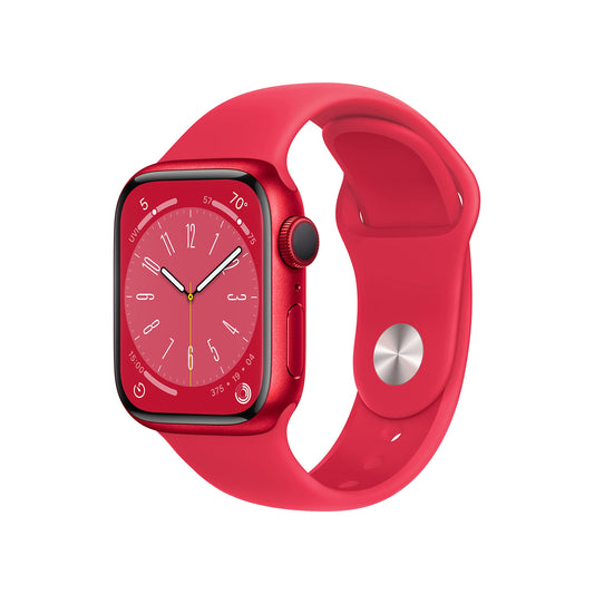 Reloj Inteligente Apple Serie 8 Rojo con Sport Band Reacondicionado para Hombre