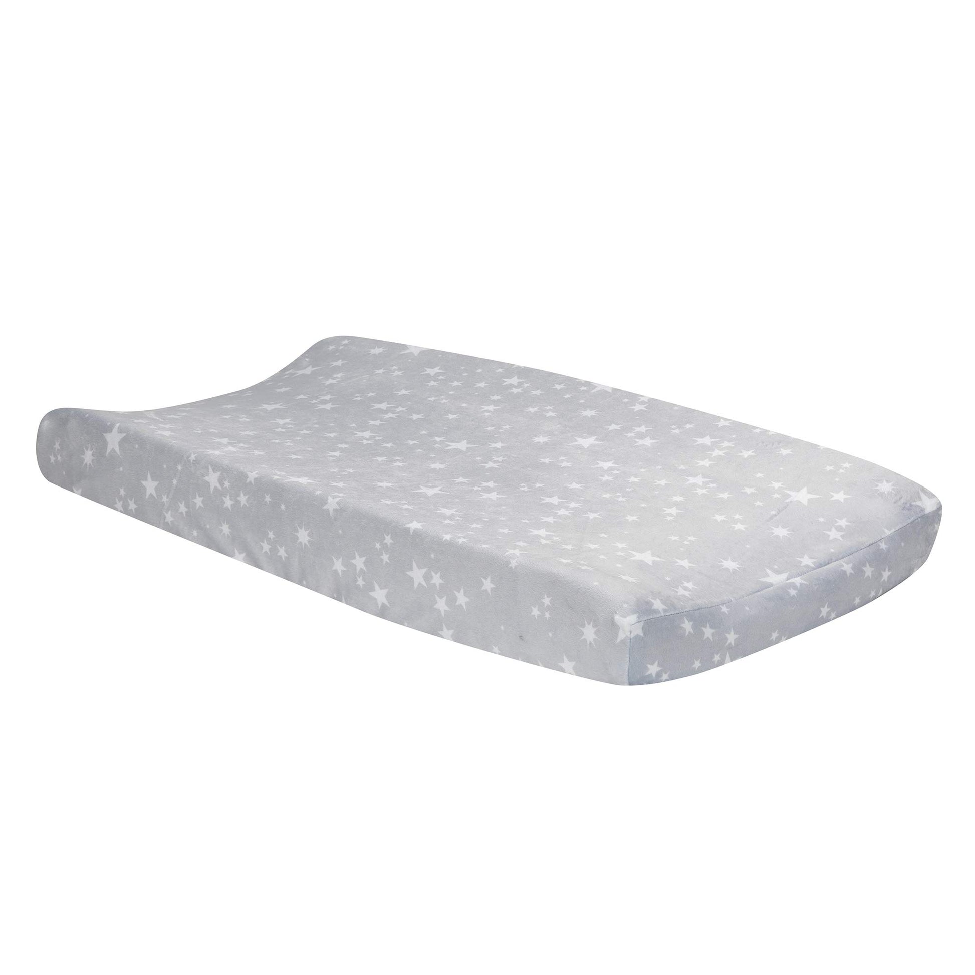 Lambs & Ivy Milky Way Changing Pad Cover - Grey, White, Modern, Celestial