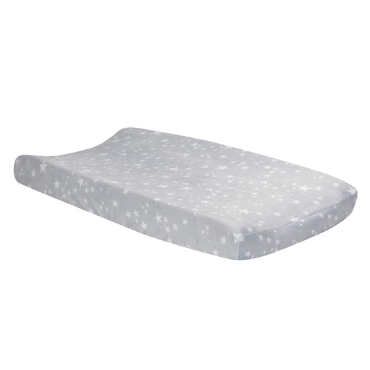 Lambs & Ivy Milky Way Changing Pad Cover - Grey, White, Modern, Celestial