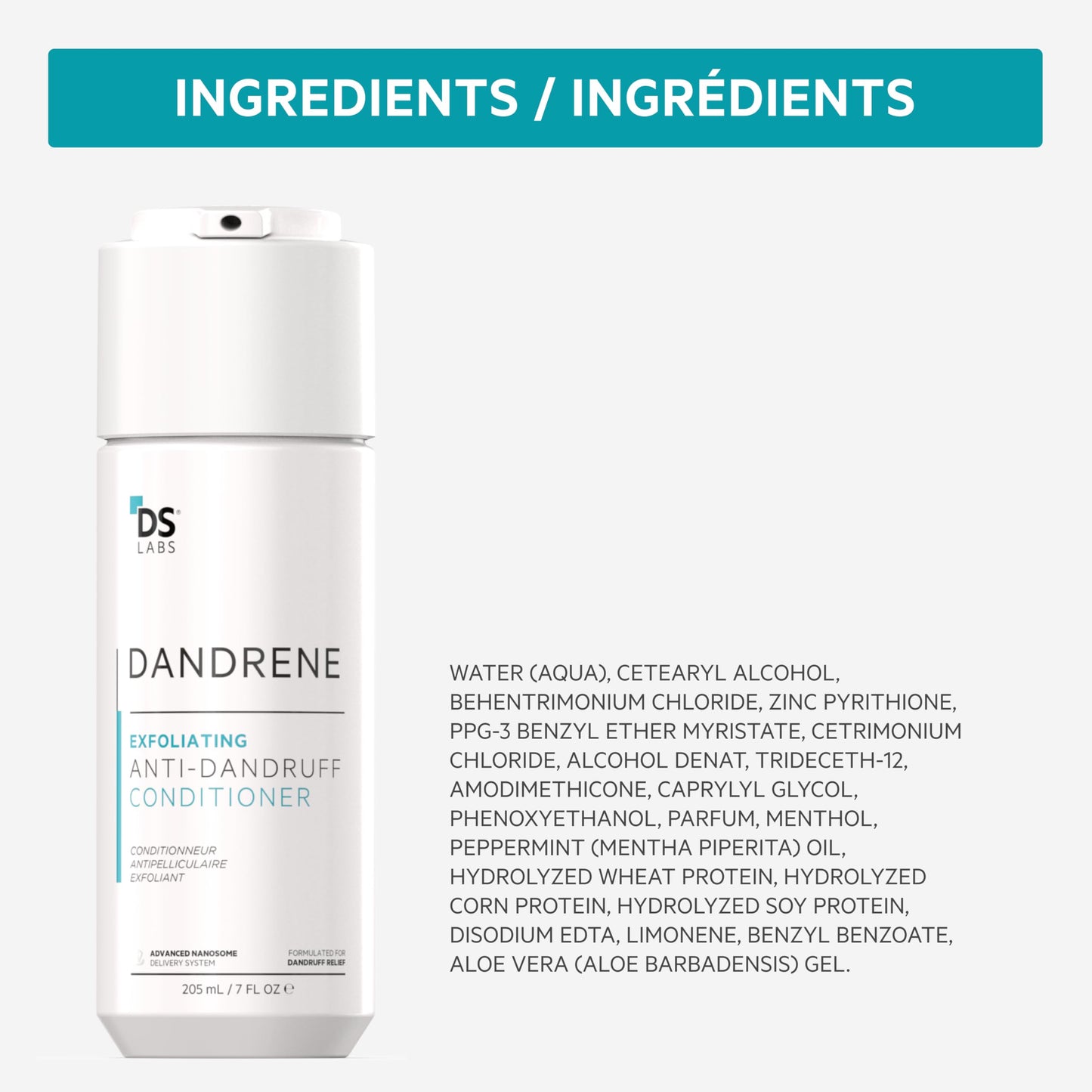 DS Laboratories | Dandrene® Acondicionador Exfoliante Anticaspa