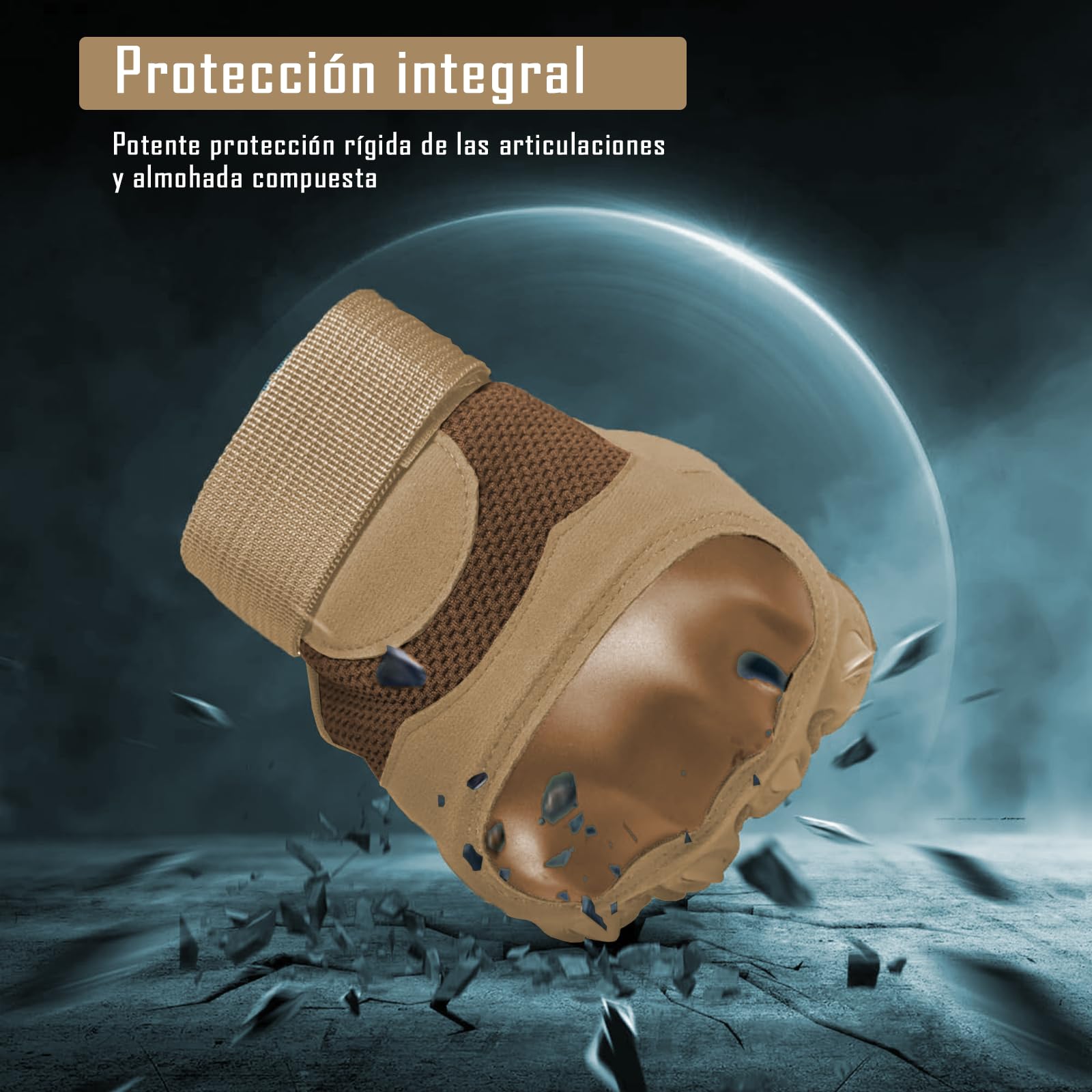 IOAGSVW Guantes de Moto Pantalla Táctil, Antideslizantes de Guantes Tácticos para Hombres, Protección de Nudillos y Dedos Táctiles, para Ciclismo, Motocicleta, Escalada, Senderismo (marrón, Large)