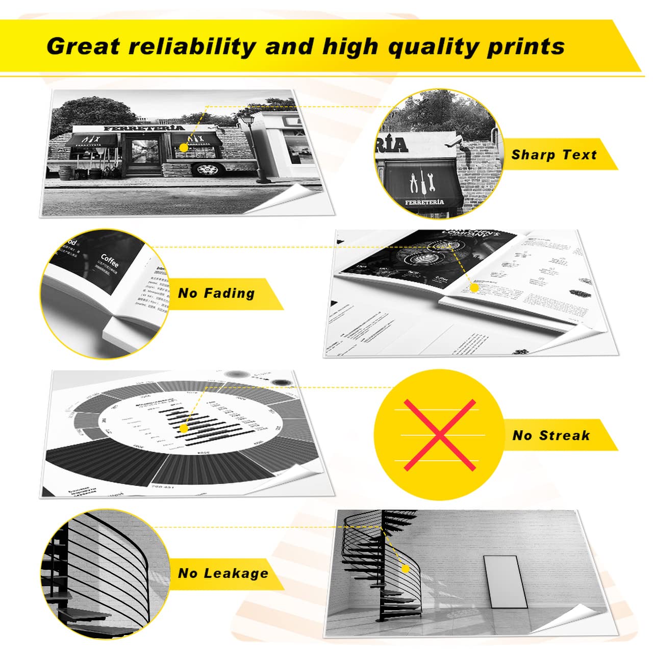 v4ink Cartucho de tóner Compatible con 48 A de Repuesto para HP 48A CF248A Cartucho de tóner Negro para Uso en impresoras HP Pro M15w M15a M16w M16a MFP M29w M29a M28w M28a