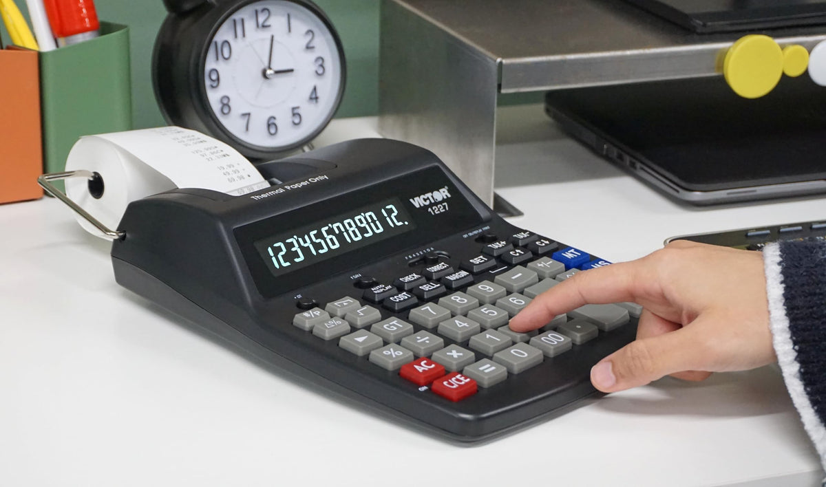 Victor Calculadora financiera de impresión térmica (1277)