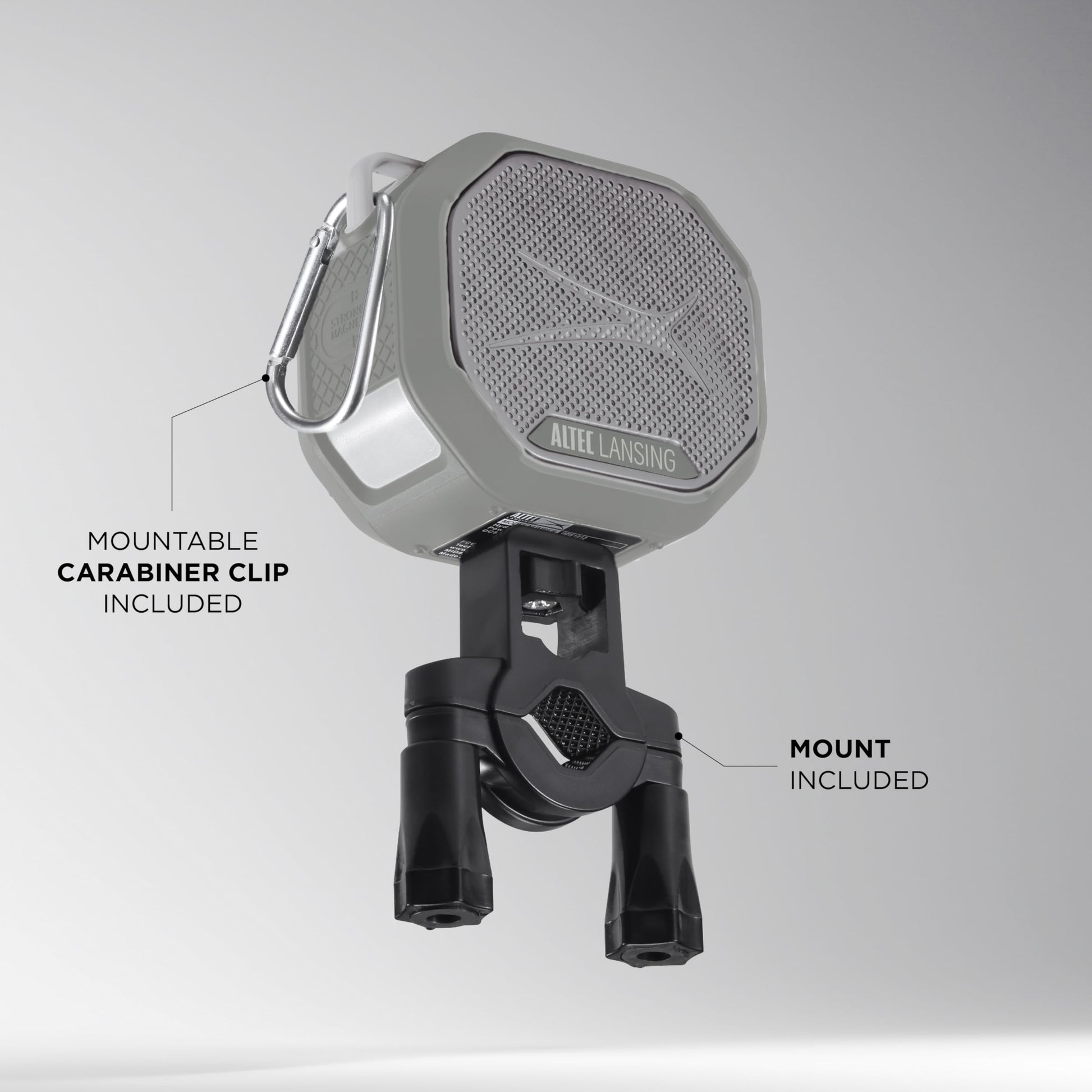 Altec Lansing HYDRATREK - Altavoz magnético Bluetooth, Impermeable IP67, Altavoz portátil, emparejamiento inalámbrico Verdadero, Carga rápida USB-C, batería de 3.7 V 400 mAh, Asistente de Voz,