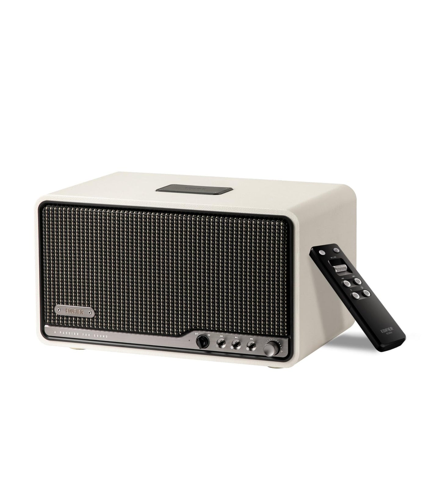 Edifier S300 Altavoz de Mesa Hi-Fi, Audio de Alta Resolución LDAC para Multi-Sala Inalámbrica y Emparejamiento Estéreo, 80W de Potencia Funciona con AirPlay 2, Bluetooth 5.4, Entradas USB-C AUX