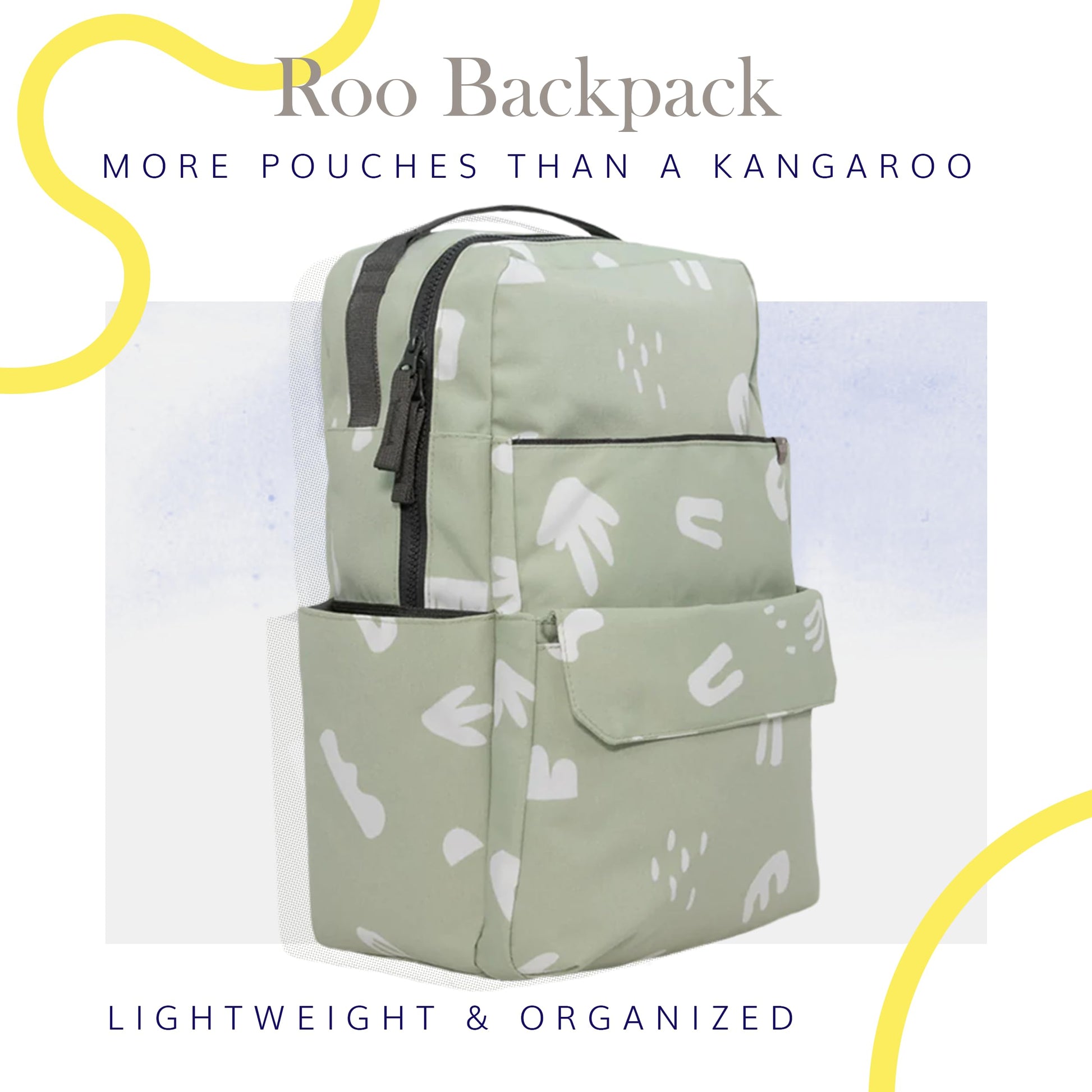RED ROVR - Mochila Roo, Pear Doodle, Mochila ligera e informal para humanos
