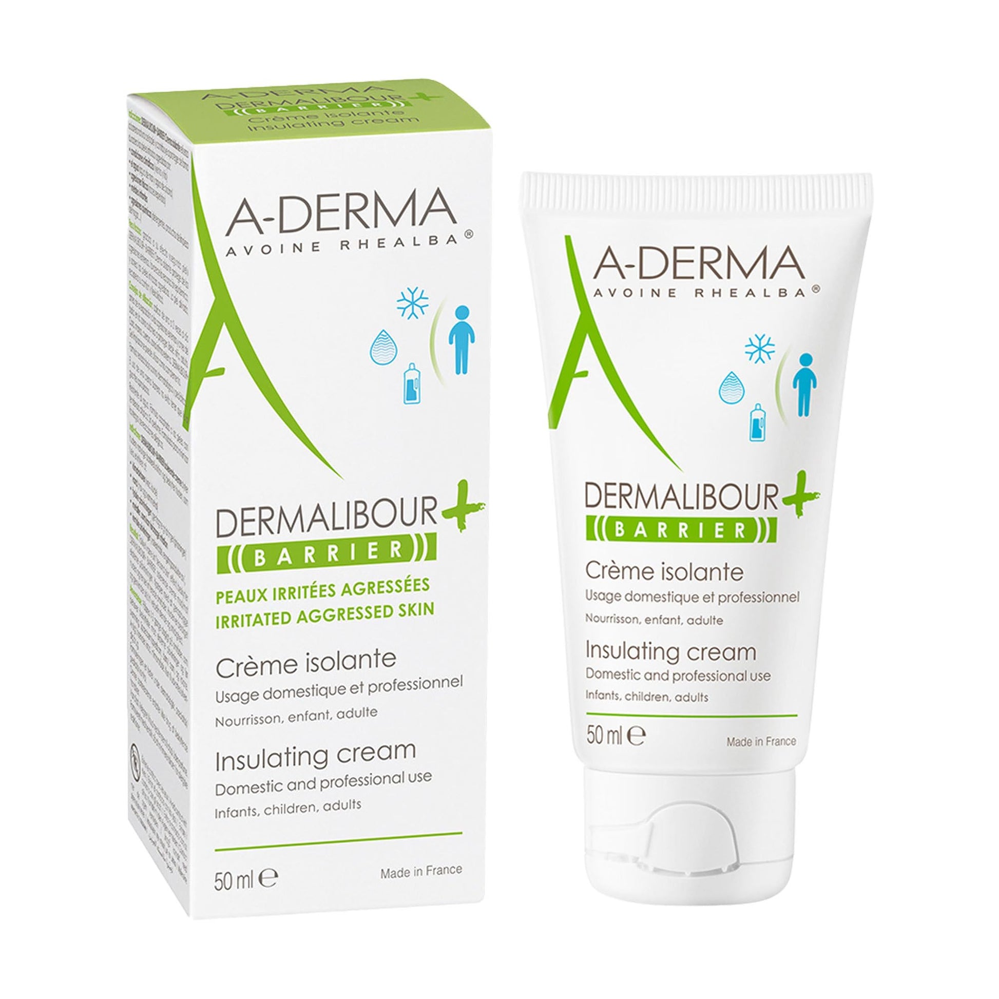 Crema reparadora A-Derma Dermalibour+ para piel seca, 50ml - Fórmula nutritiva para cuidado dermatológico intensivo. Productos A-Derma para regenerar y proteger la piel con eficacia.