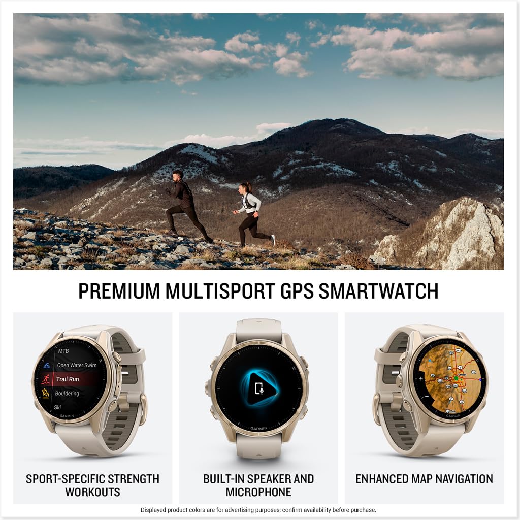 Reloj Garmin Fenix 8 Zafiro Amoled Soft Gold 43 mm