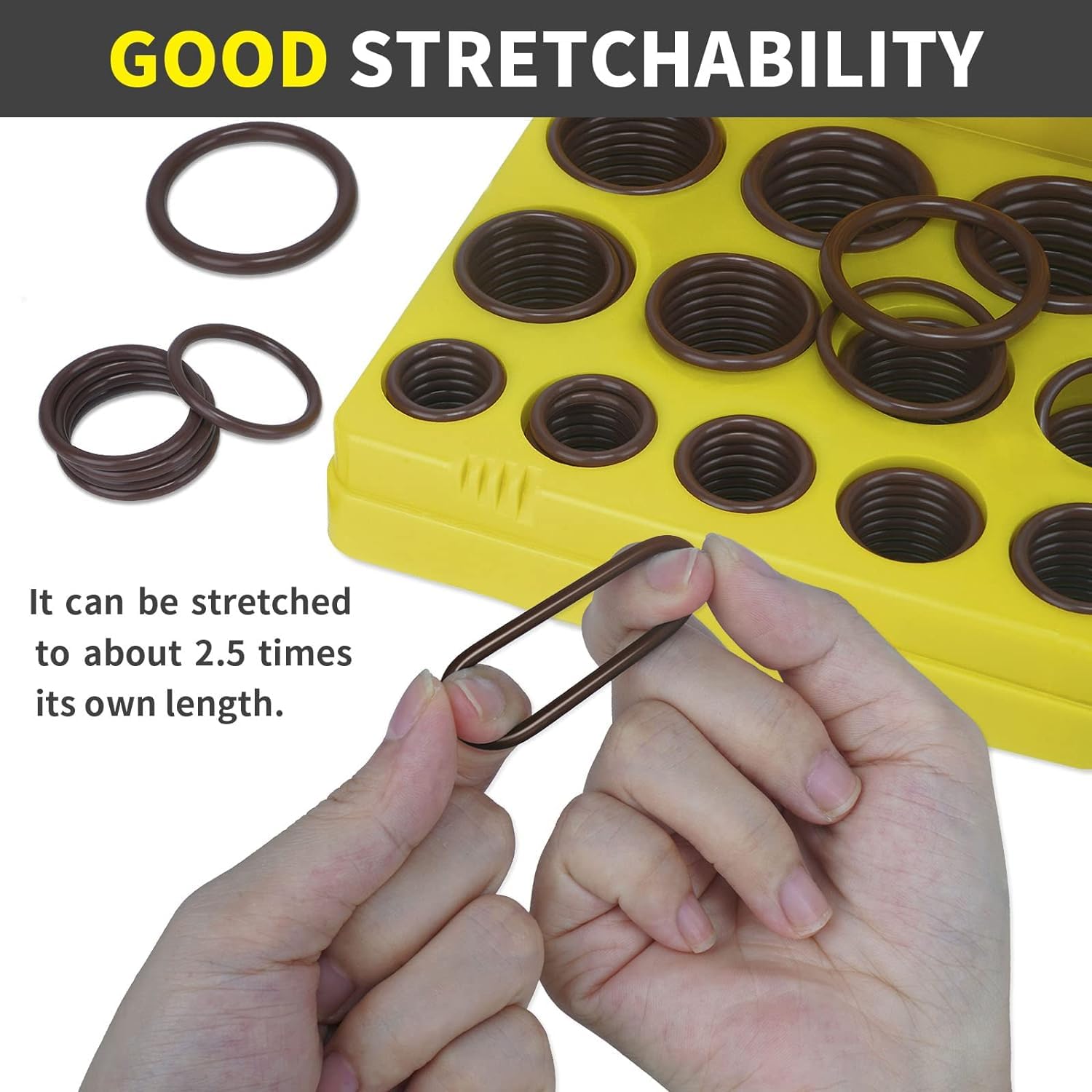 Juego de Piezas Métricas FKM Viton de 30 Tamaños Verde Fluorocarbono más Resistentes para Automóviles y Motores