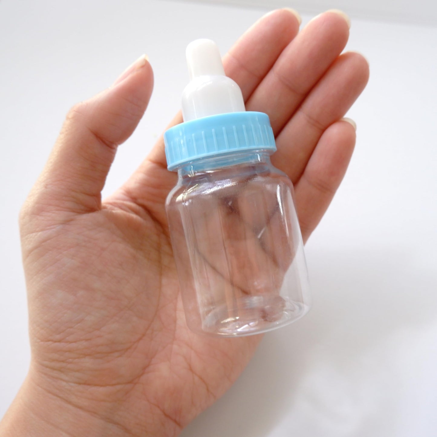 Baby Shower Favor – 36 unidades azul Mini botella de leche para bebé niño fiesta Favor bolsa de regalo cajas de regalo 1.5 pulgadas x 3.5 pulgadas