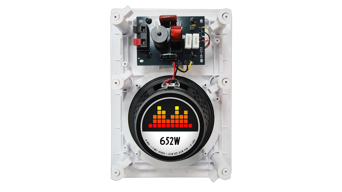Bocina de Pared 80 Watt Tweeter Pivotante Blanco