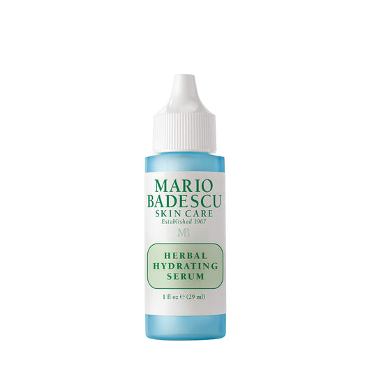 Mario Badescu Suero hidratante a base de hierbas para todo tipo de piel | Suero sin aceite que deja la piel flexible | Formulado con ceramidas y extracto de Gingko | 1 onza líquida