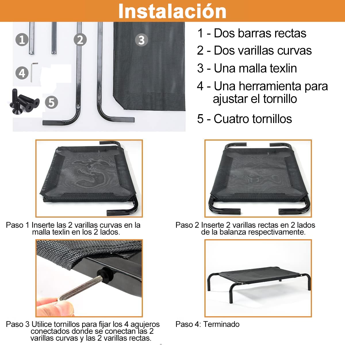 Cama Elevada AbaqKalza Gris Refrescante para Perro y Gato