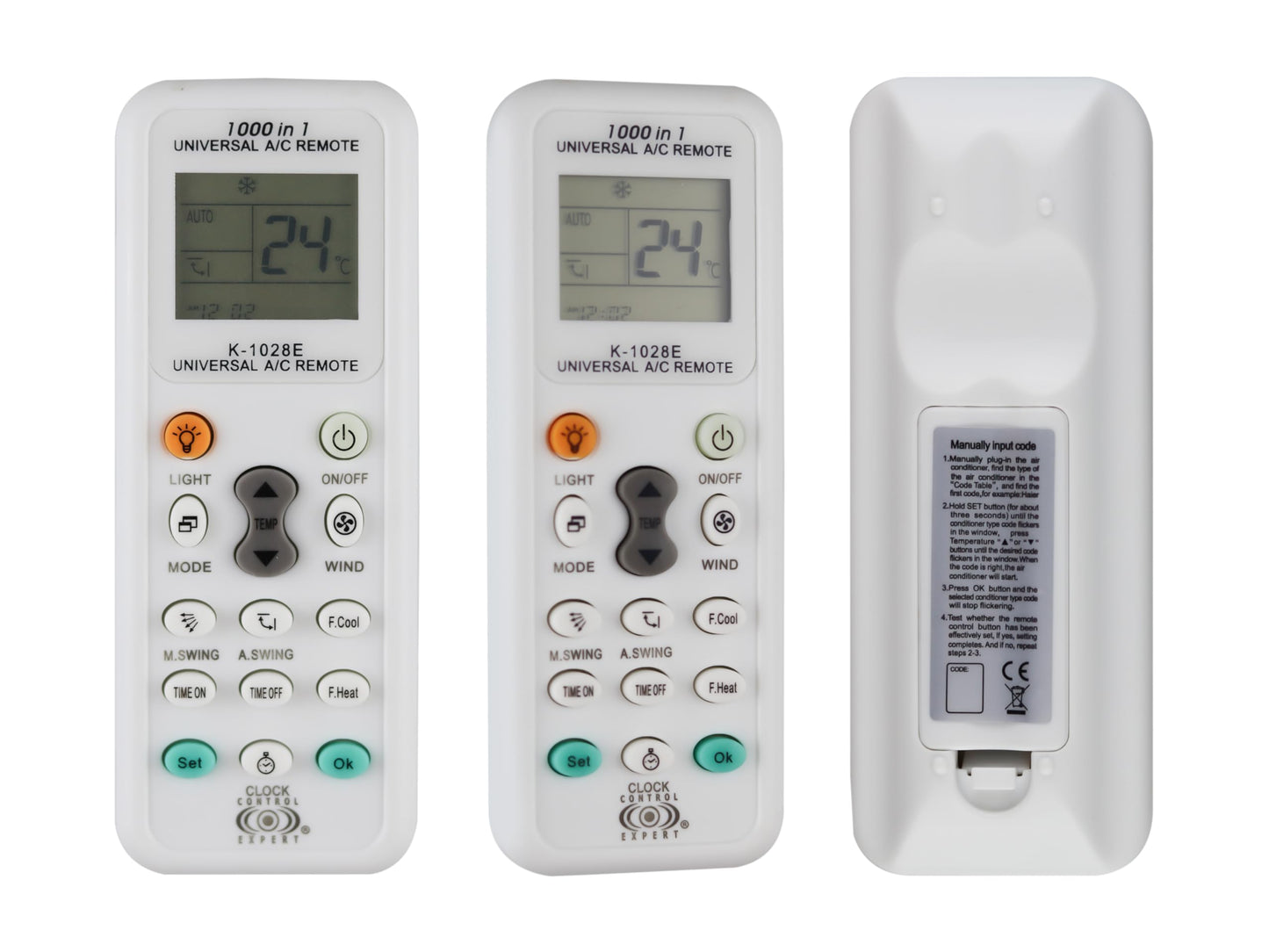 CONTROL EXPERT Control Universal Aire Acondicionado Minisplit Mirage LG Midea Mabe Prime Todas Las Marcas