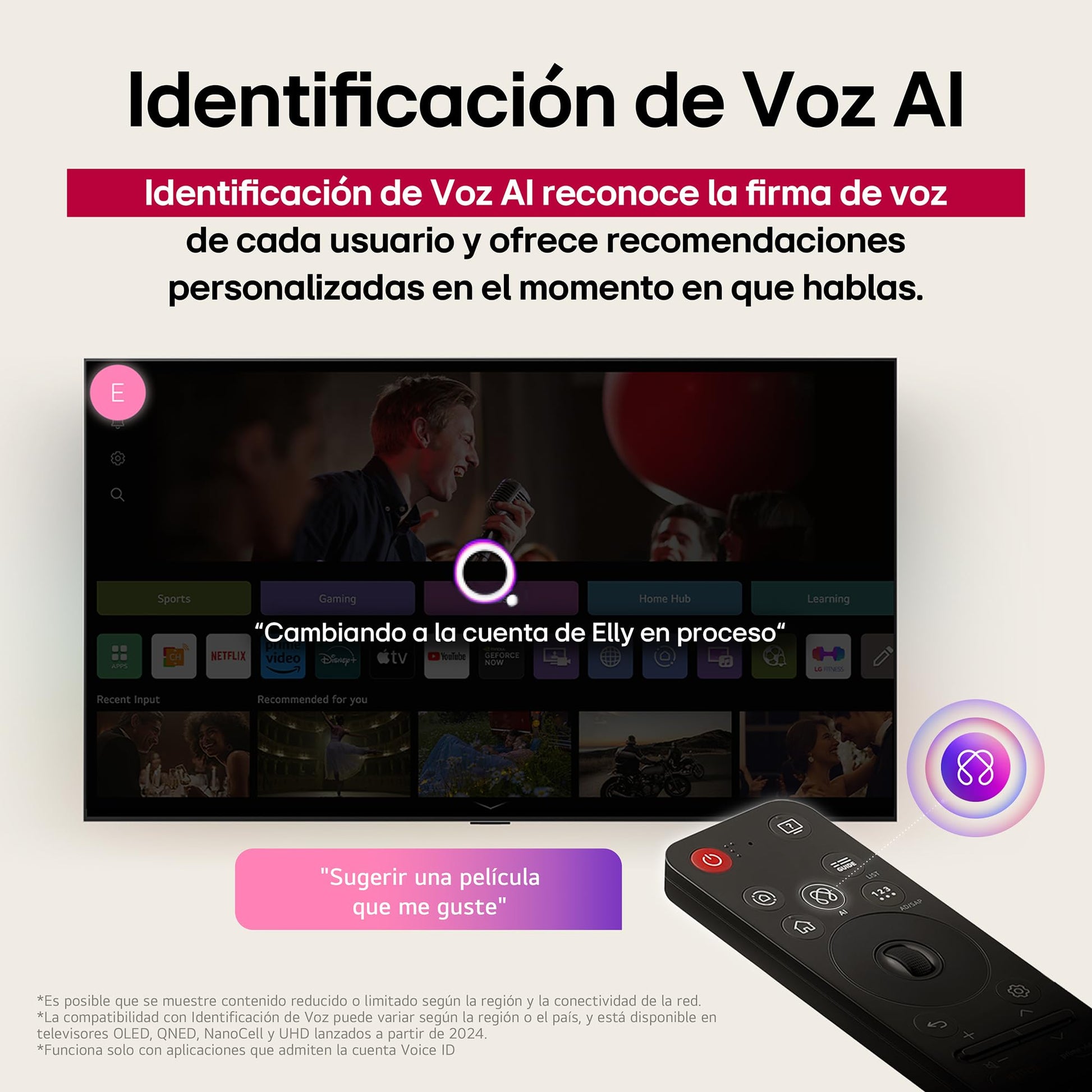 LG Pantalla 86 Pulgadas NanoCell AI NANO80 4K Smart TV webOS 2025 86NANO80ASA |Sistema Operativo webOS | Nano Color | Identificación de Voz AI | HDR10 | Filmmaker Mode Channels